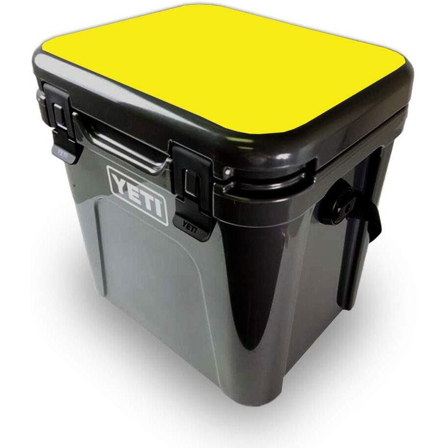 MightySkins YEROA24LID-Solid Yellow Skin for Yeti Roadie 24 Hard cooler Lid - Solid Yellow