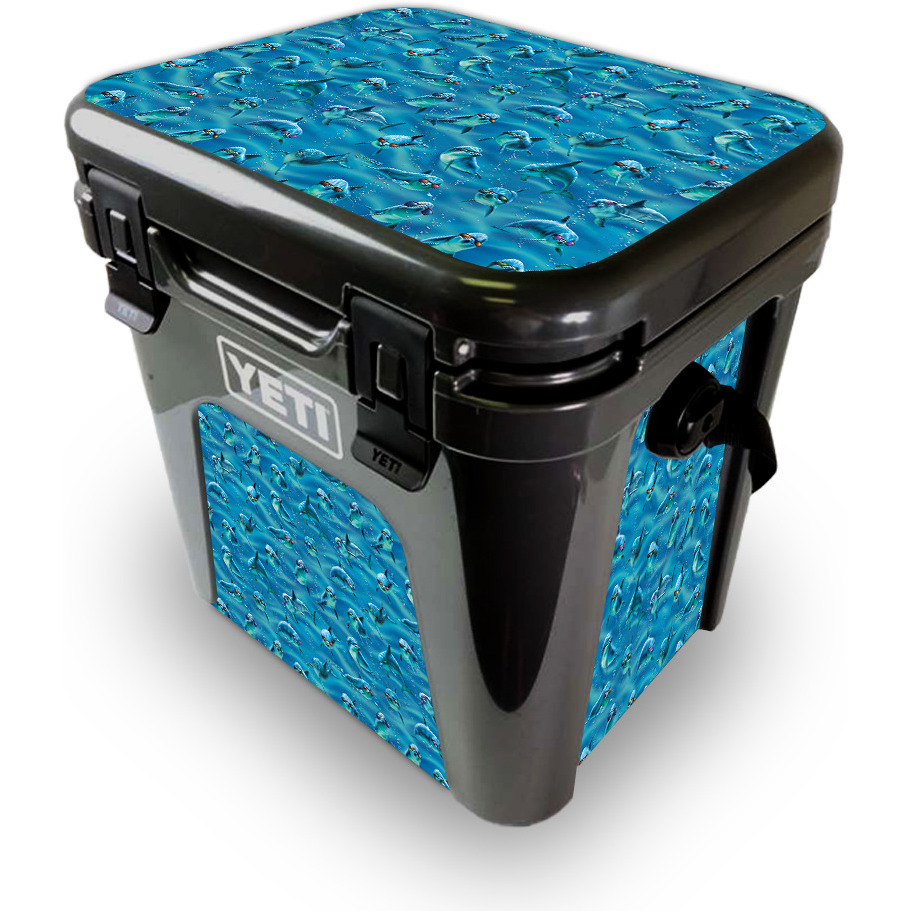 MightySkins YEROAD24-Dolphin gang Skin for Yeti Roadie 24 Hard cooler - Dolphin gang
