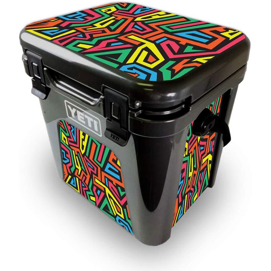 MightySkins YEROAD24-Hyper Skin for Yeti Roadie 24 Hard cooler - Hyper