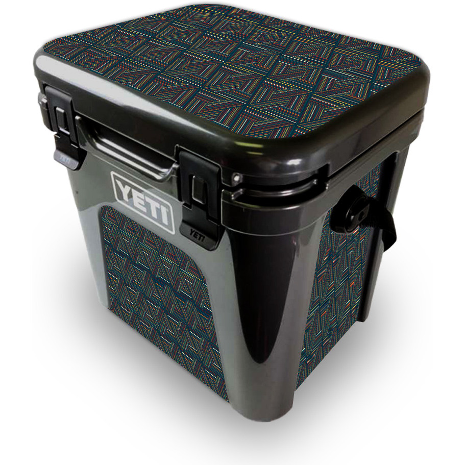 MightySkins YEROAD24-Triangle Stripes Skin for Yeti Roadie 24 Hard cooler - Triangle Stripes