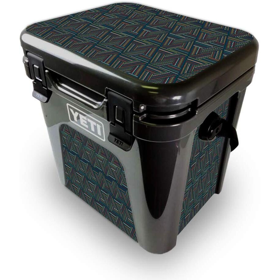 MightySkins YEROAD24-Triangle Stripes Skin for Yeti Roadie 24 Hard cooler - Triangle Stripes