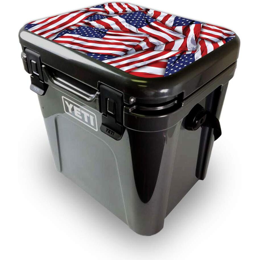 MightySkins YEROA24LID-Patriot Skin for Yeti Roadie 24 Hard cooler Lid - Patriot