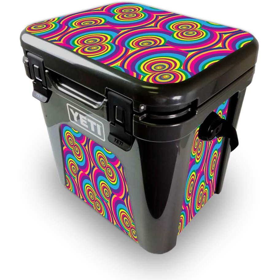 MightySkins YEROAD24-groovy 60s Skin for Yeti Roadie 24 Hard cooler - groovy 60s