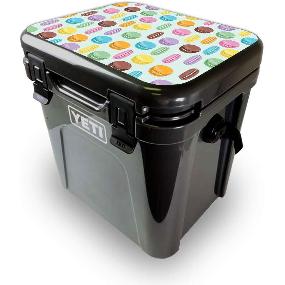 MightySkins YEROA24LID-Macarons Skin for Yeti Roadie 24 Hard cooler Lid - Macarons