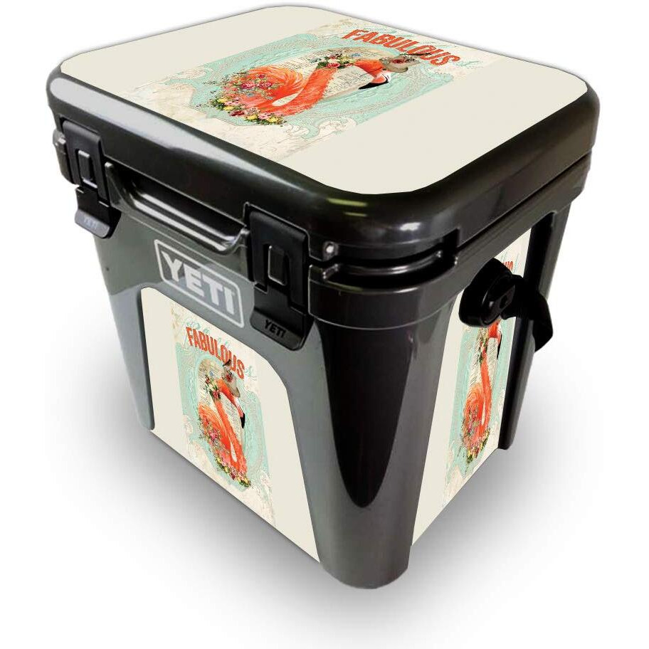 MightySkins YEROAD24-Fabulous Flamingo Skin for Yeti Roadie 24 Hard cooler - Fabulous Flamingo