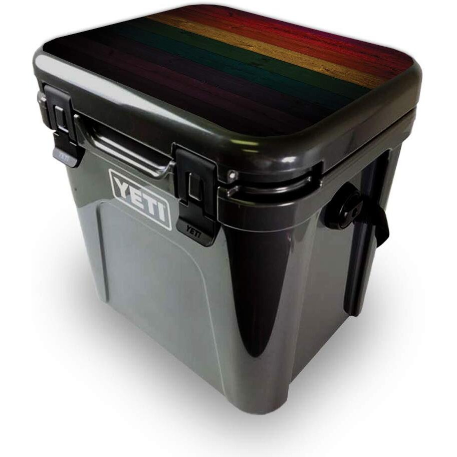 MightySkins YEROA24LID-Wood Style Skin for Yeti Roadie 24 Hard cooler Lid - Wood Style