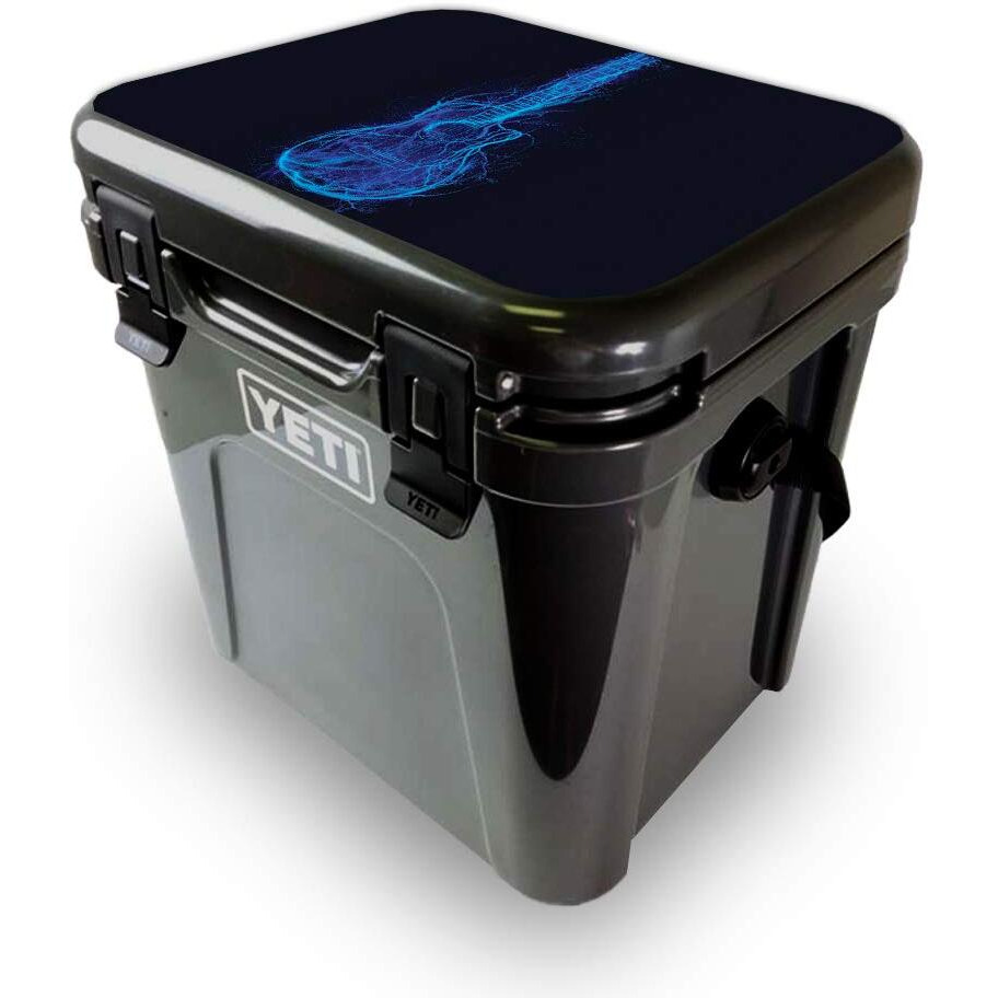 MightySkins YEROA24LID-Electric guitar Skin for Yeti Roadie 24 Hard cooler Lid - Electric guitar