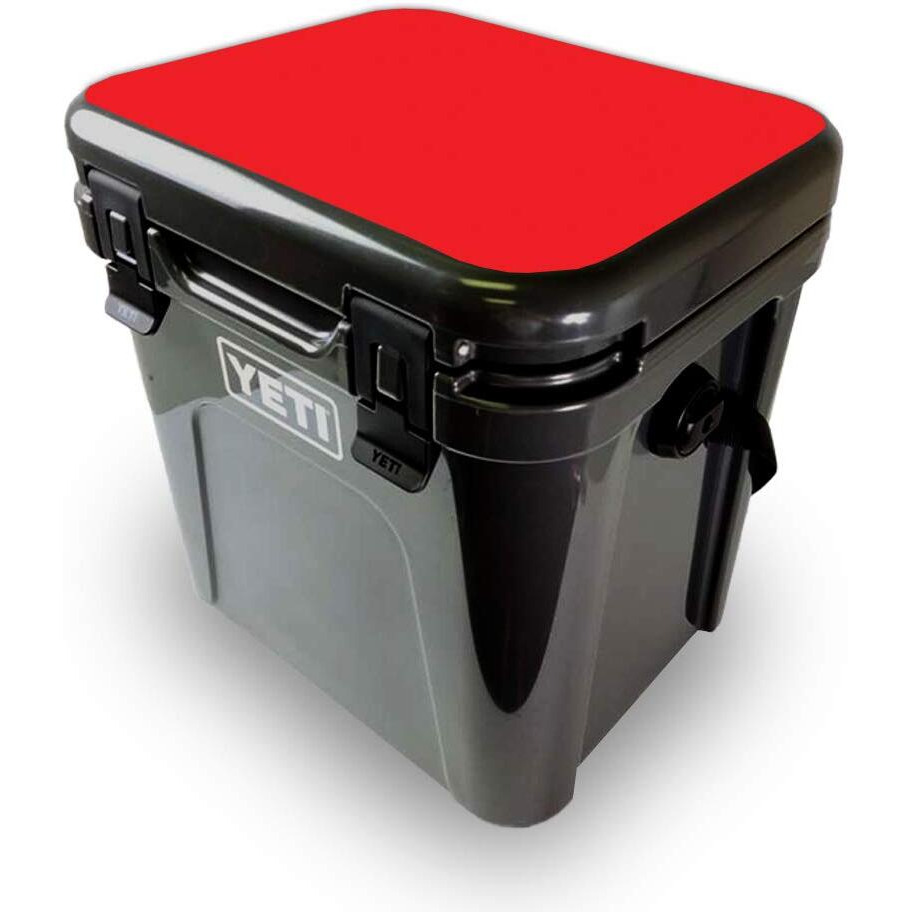 MightySkins YEROA24LID-Solid Red Skin for Yeti Roadie 24 Hard cooler Lid - Solid Red