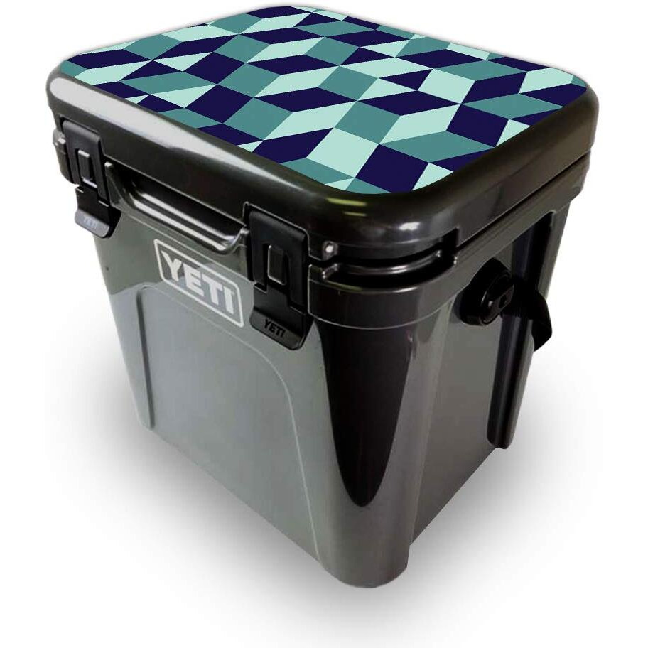 MightySkins YEROA24LID-geo Tile Skin for Yeti Roadie 24 Hard cooler Lid - geo Tile