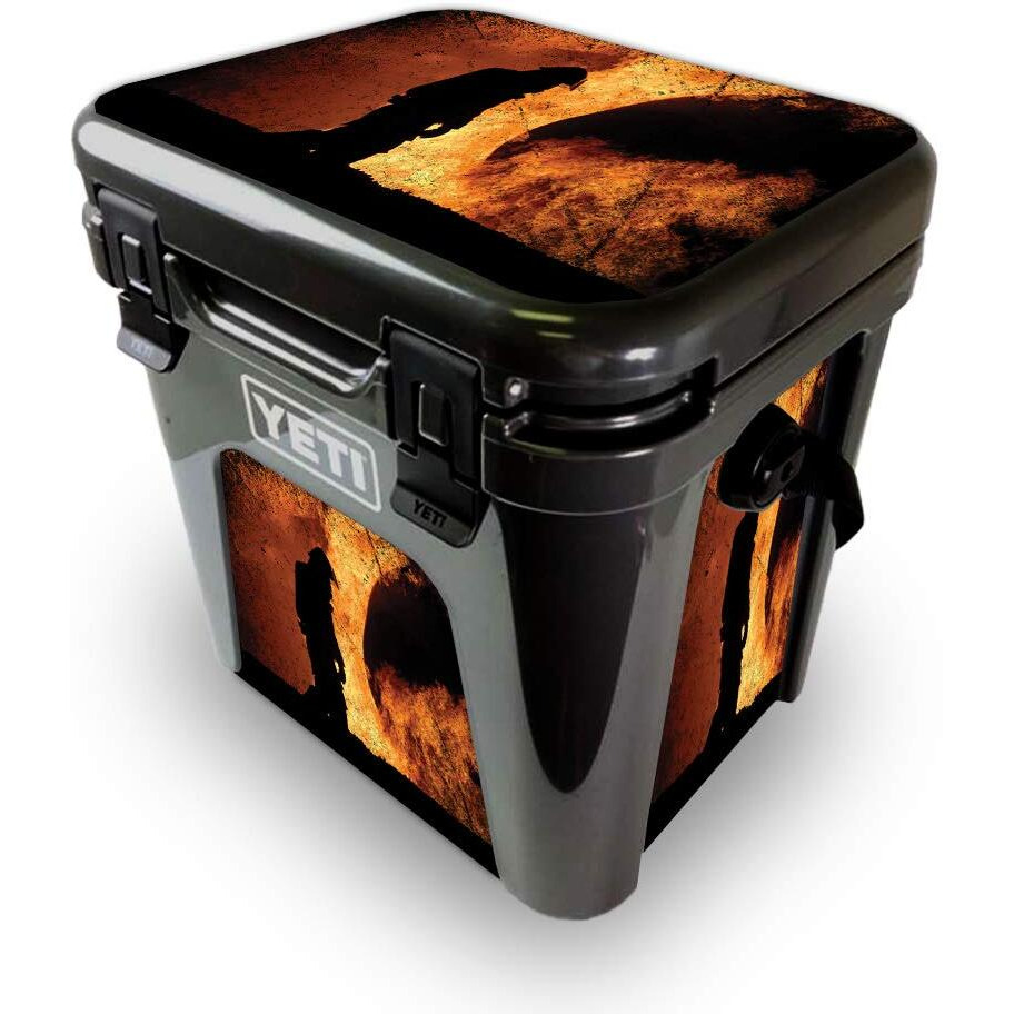 MightySkins YEROAD24-Fire fighter Skin for Yeti Roadie 24 Hard cooler - Fire fighter