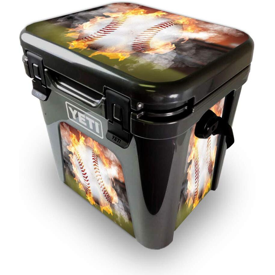 MightySkins YEROAD24-Fastball Skin for Yeti Roadie 24 Hard cooler - Fastball