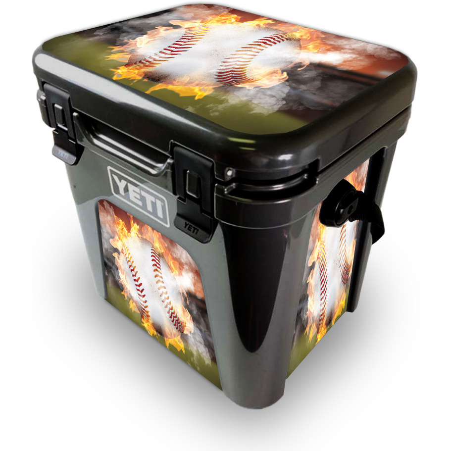 MightySkins YEROAD24-Fastball Skin for Yeti Roadie 24 Hard cooler - Fastball
