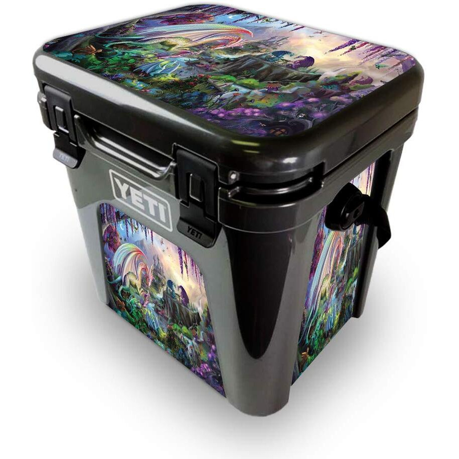 MightySkins YEROAD24-Dragon Paradise Skin for Yeti Roadie 24 Hard cooler - Dragon Paradise
