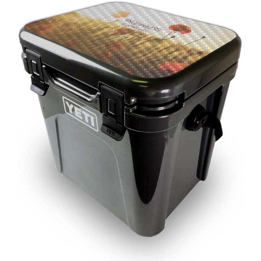 MightySkins YEROA24LID-Be Happy Skin for Yeti Roadie 24 Hard cooler Lid - Be Happy