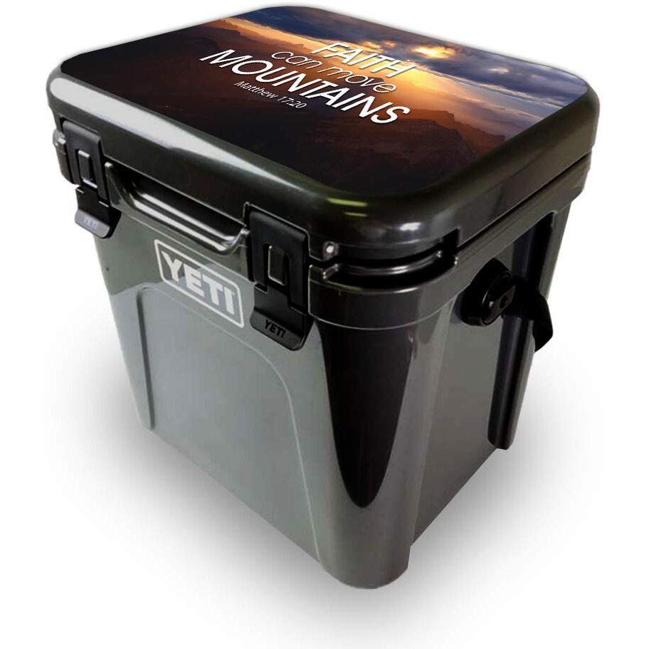 MightySkins YEROA24LID-Move Mountains Skin for Yeti Roadie 24 Hard cooler Lid - Move Mountains