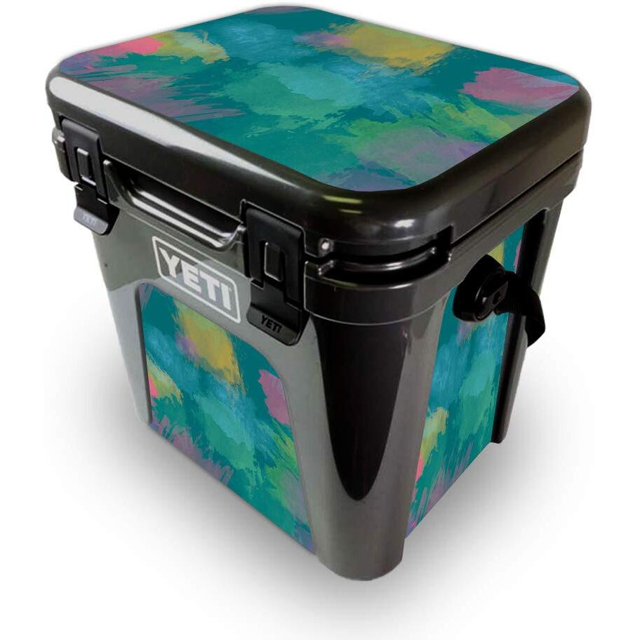 MightySkins YEROAD24-Watercolor Blue Skin for Yeti Roadie 24 Hard cooler - Watercolor Blue
