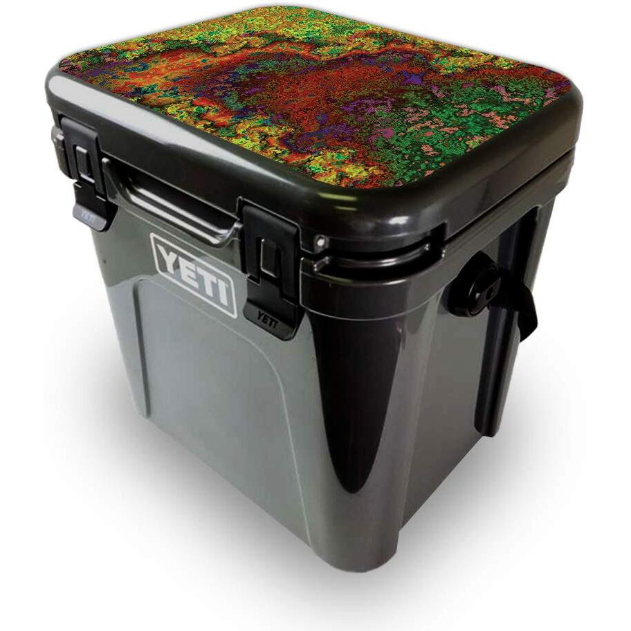 MightySkins YEROA24LID-Rust Skin for Yeti Roadie 24 Hard cooler Lid - Rust