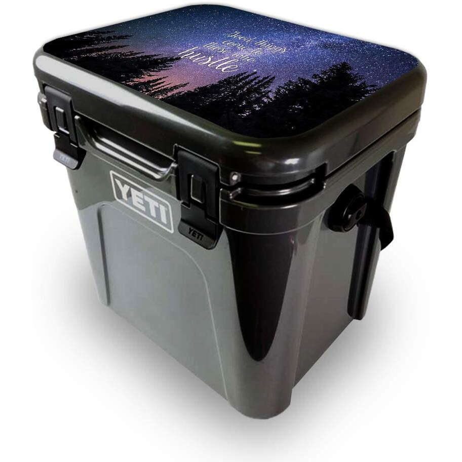 MightySkins YEROA24LID-Hustle Skin for Yeti Roadie 24 Hard cooler Lid - Hustle