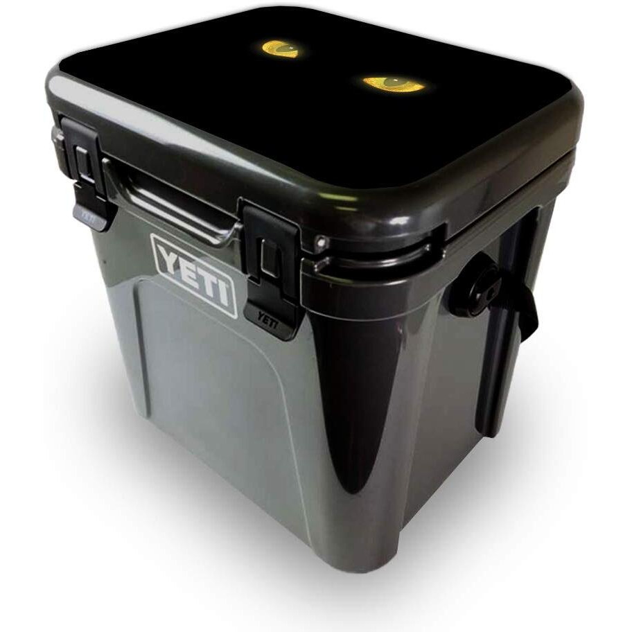 MightySkins YEROA24LID-cat Eyes Skin for Yeti Roadie 24 Hard cooler Lid - cat Eyes