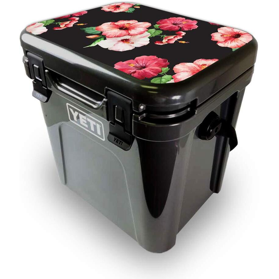 MightySkins YEROA24LID-Hibiscus Skin for Yeti Roadie 24 Hard cooler Lid - Hibiscus
