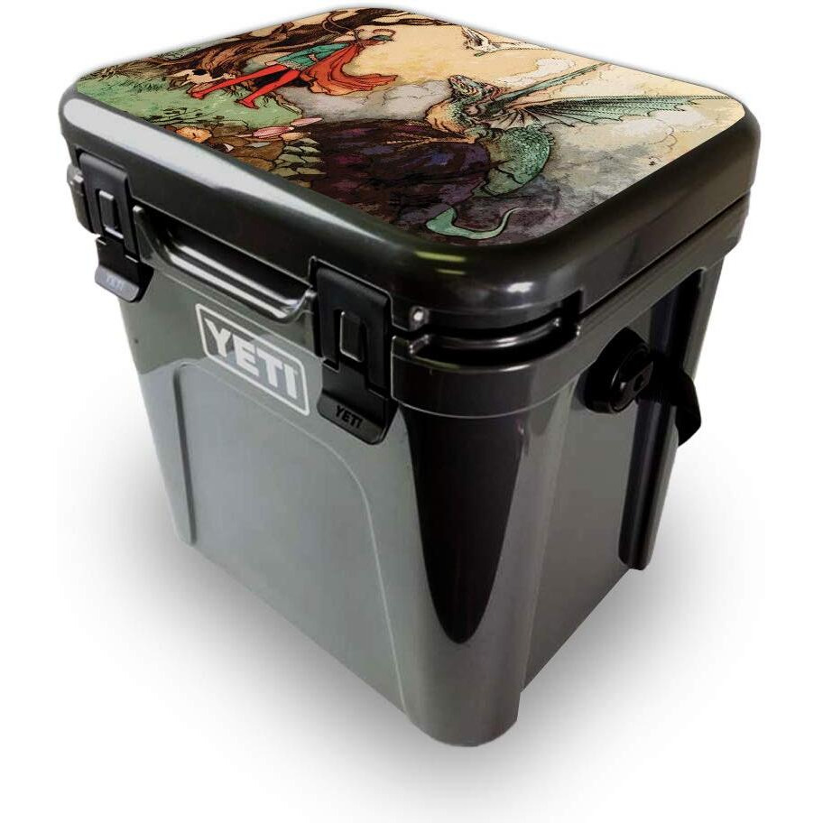 MightySkins YEROA24LID-Tale Of A Dragon Skin for Yeti Roadie 24 Hard cooler Lid - Tale of A Dragon