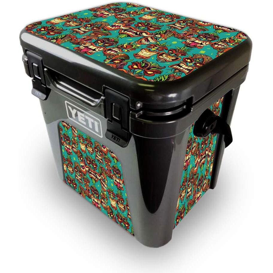 MightySkins YEROAD24-crazy Tikis Skin for Yeti Roadie 24 Hard cooler - crazy Tikis