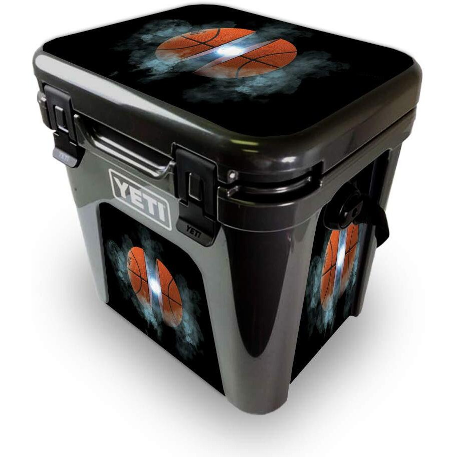 MightySkins YEROAD24-Basketball Orb Skin for Yeti Roadie 24 Hard cooler - Basketball Orb