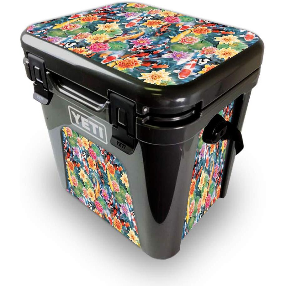 MightySkins YEROAD24-Koi Pond Skin for Yeti Roadie 24 Hard cooler - Koi Pond