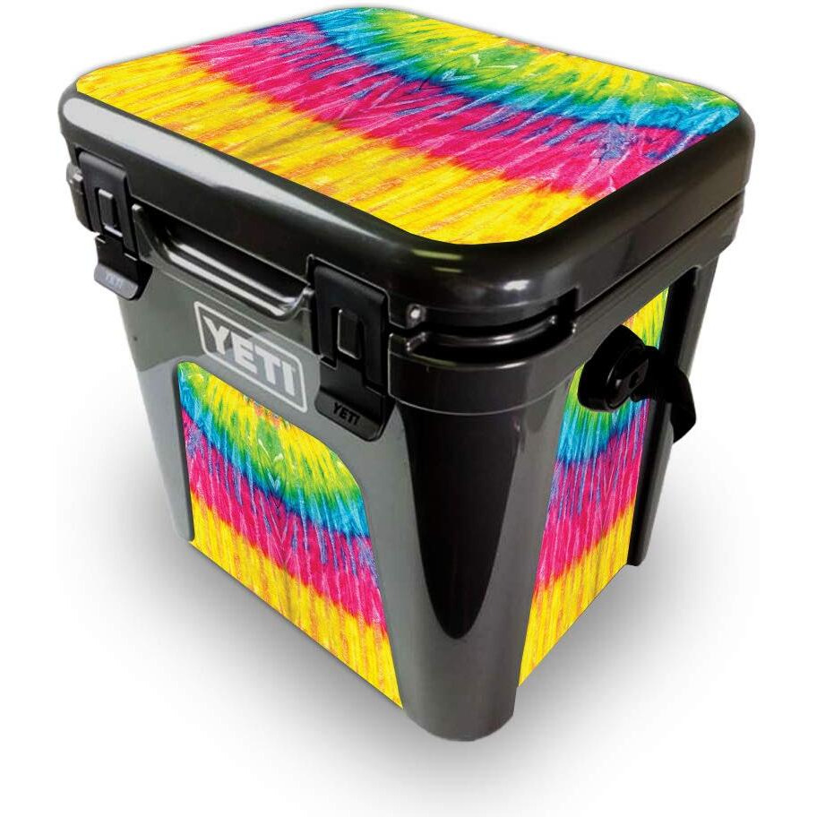 MightySkins YEROAD24-Tie Dye 2 Skin for Yeti Roadie 24 Hard cooler - Tie Dye 2