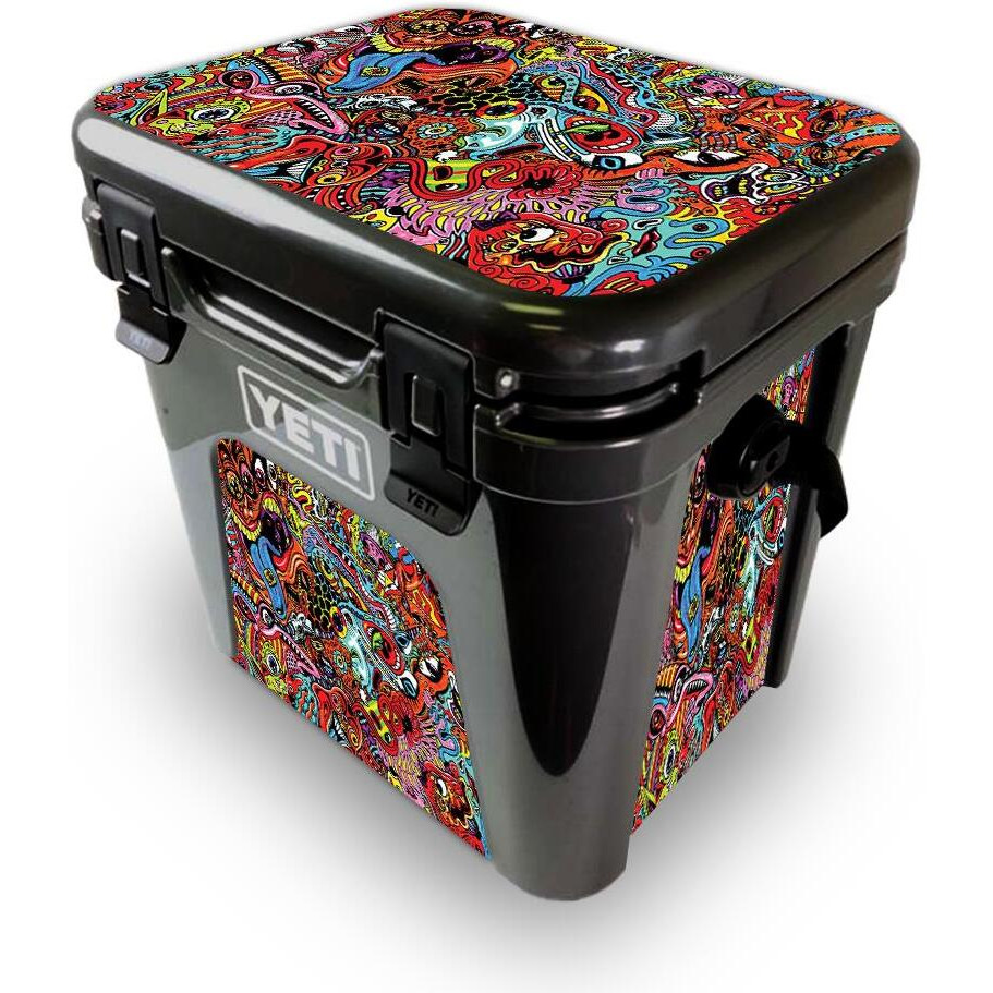 MightySkins YEROAD24-Acid Trippy Skin for Yeti Roadie 24 Hard cooler - Acid Trippy