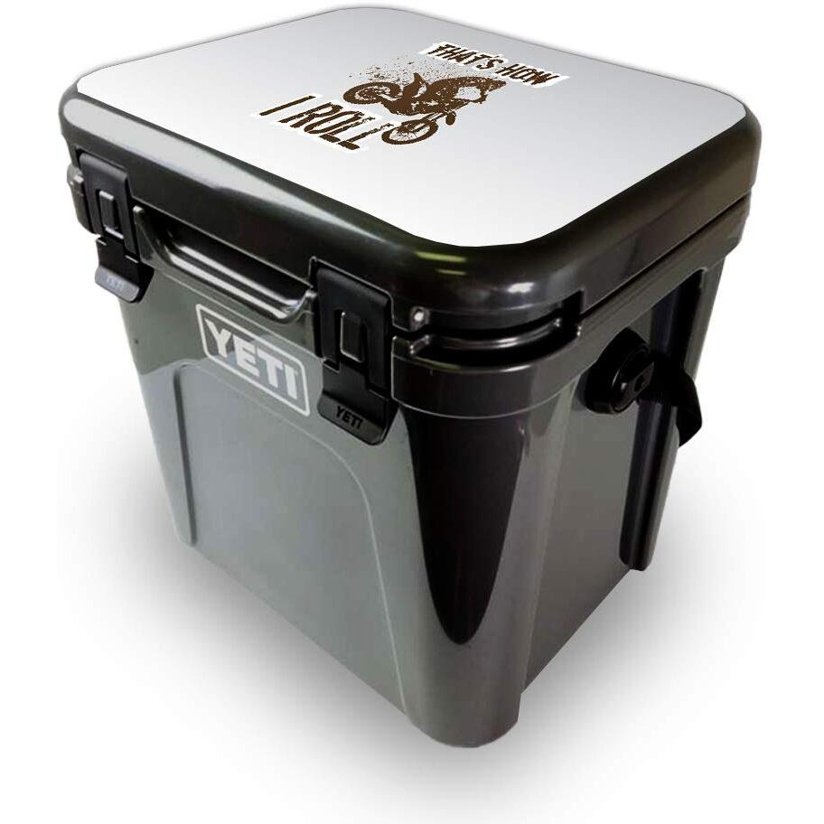 MightySkins YEROA24LID-Motocross Skin for Yeti Roadie 24 Hard cooler Lid - Motocross