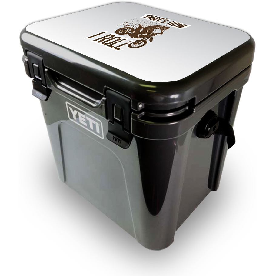 MightySkins YEROA24LID-Motocross Skin for Yeti Roadie 24 Hard cooler Lid - Motocross