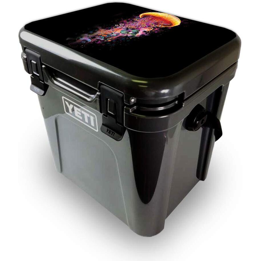 MightySkins YEROA24LID-Jellyfish Ride Skin for Yeti Roadie 24 Hard cooler Lid - Jellyfish Ride