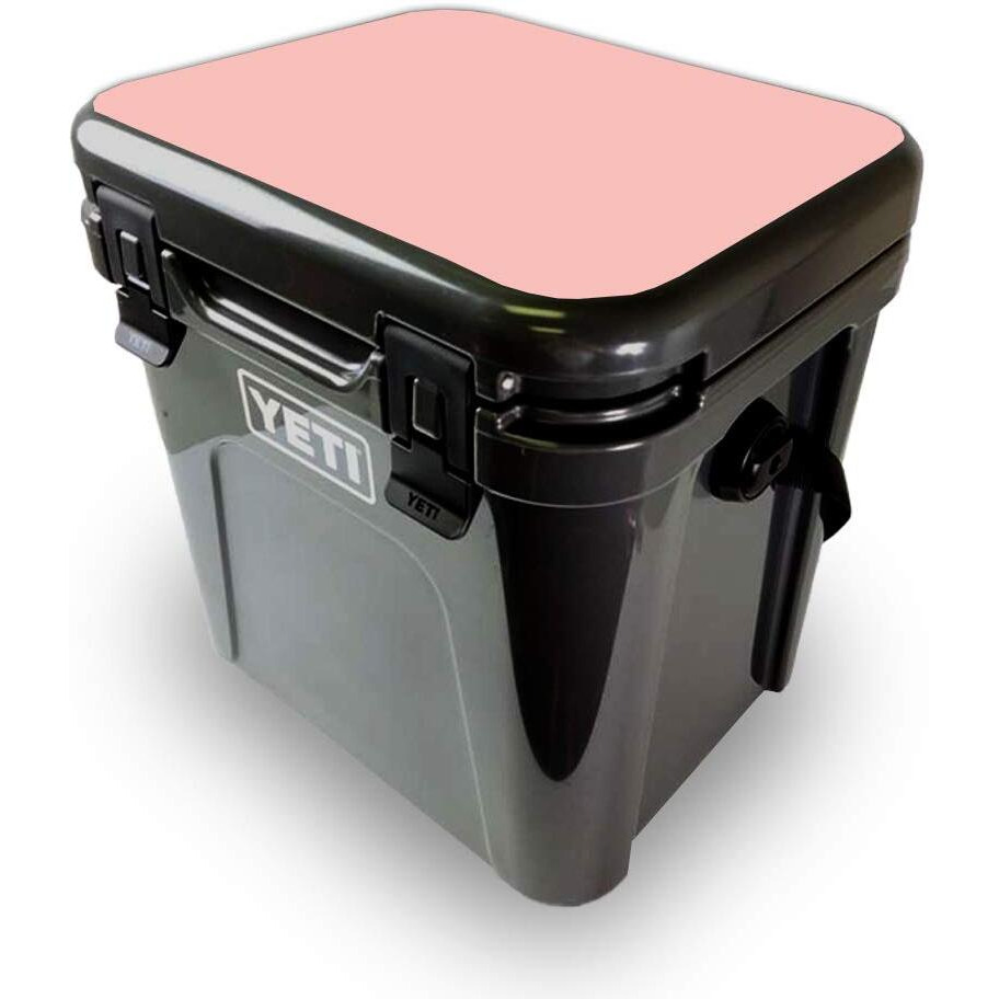 MightySkins YEROA24LID-Solid Blush Skin for Yeti Roadie 24 Hard cooler Lid - Solid Blush
