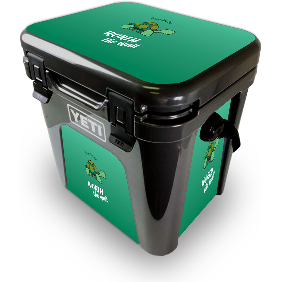 MightySkins YEROAD24-Late Turtle Skin for Yeti Roadie 24 Hard cooler - Late Turtle
