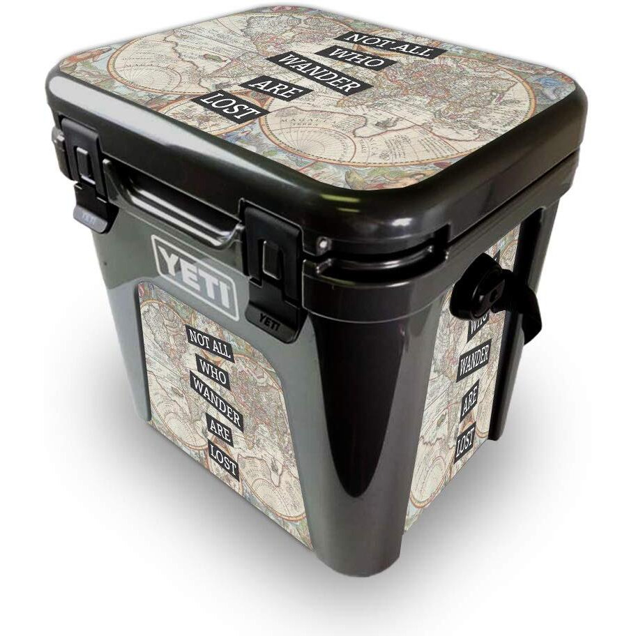 MightySkins YEROAD24-Who Wander Skin for Yeti Roadie 24 Hard cooler - Who Wander