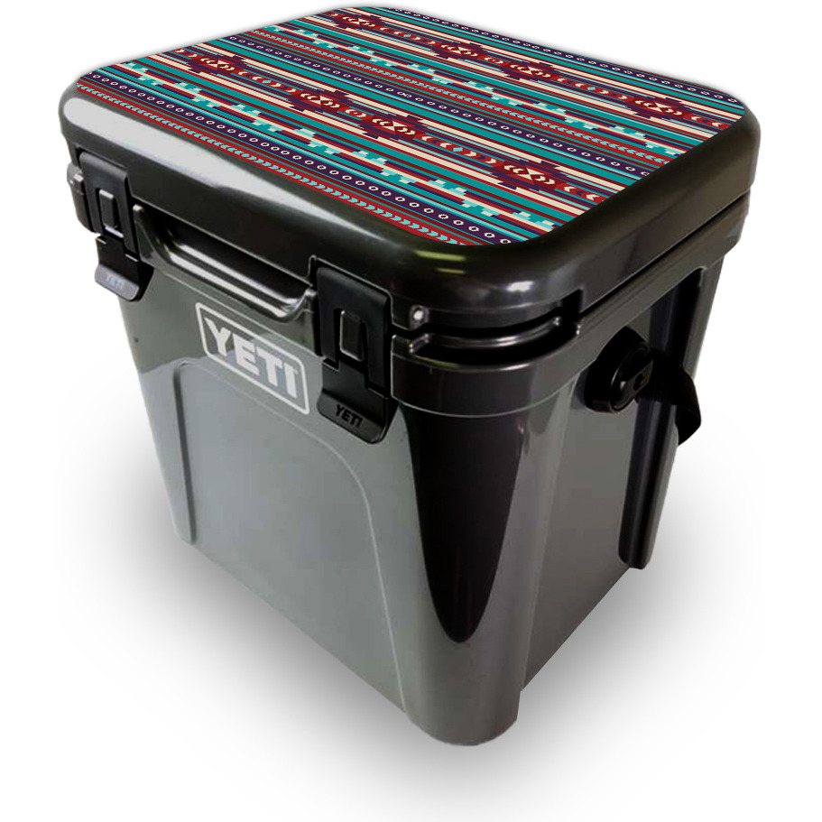 MightySkins YEROA24LID-Southwest Stripes Skin for Yeti Roadie 24 Hard cooler Lid - Southwest Stripes