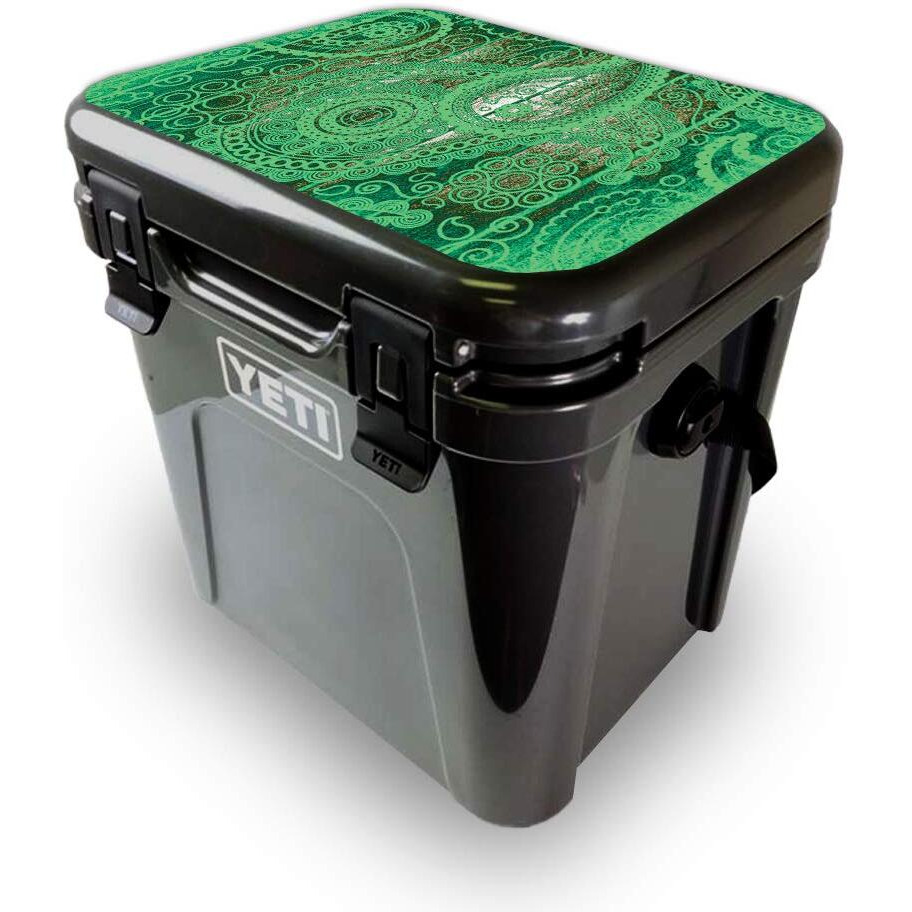 MightySkins YEROA24LID-Vintage Paisley Skin for Yeti Roadie 24 Hard cooler Lid - Vintage Paisley