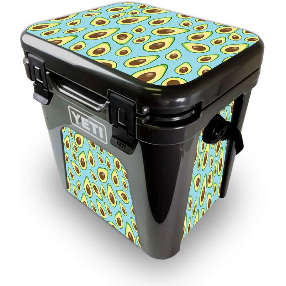 MightySkins YEROAD24-Blue Avocados Skin for Yeti Roadie 24 Hard cooler - Blue Avocados