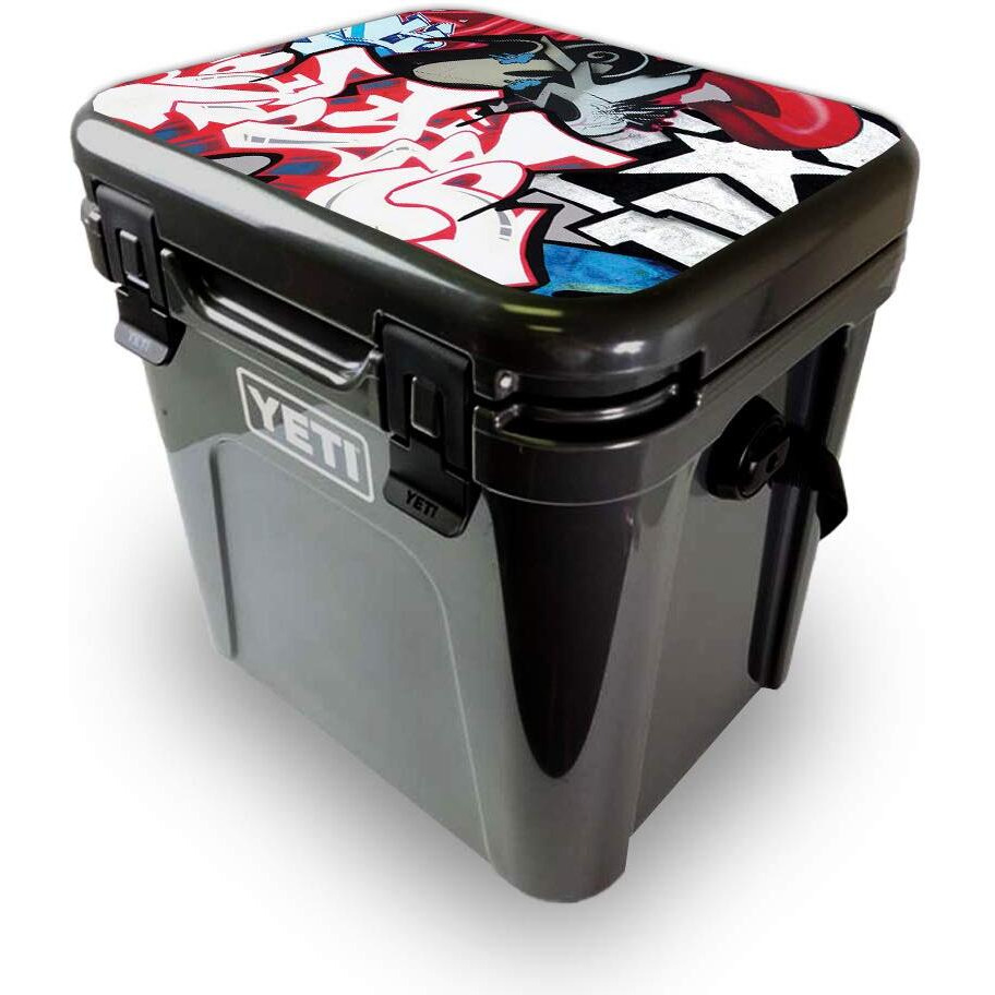 MightySkins YEROA24LID-graffiti Mash Up Skin for Yeti Roadie 24 Hard cooler Lid - graffiti Mash Up