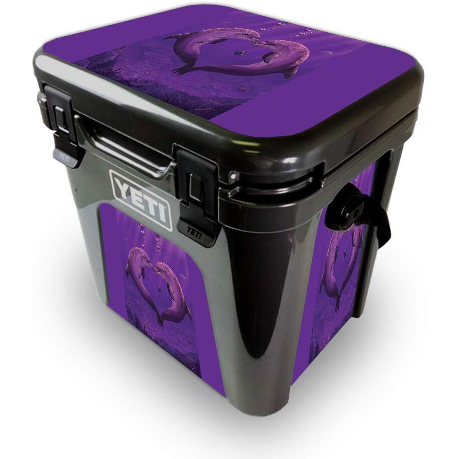 MightySkins YEROAD24-Sea Of Hearts Skin for Yeti Roadie 24 Hard cooler - Sea of Hearts