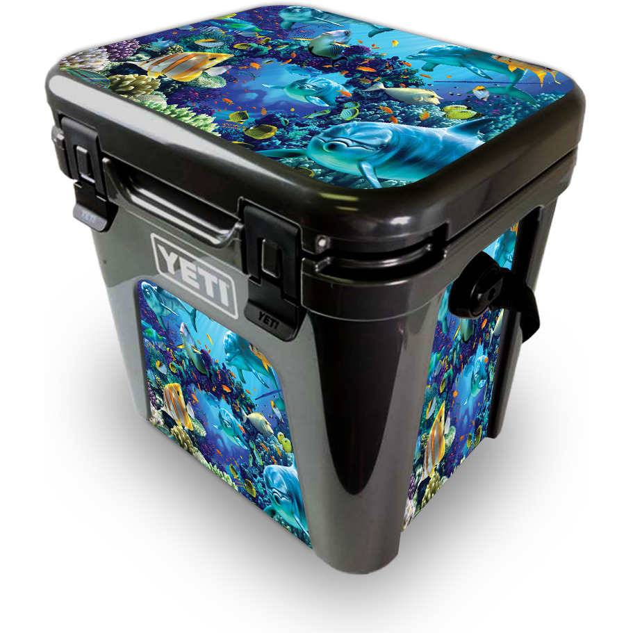 MightySkins YEROAD24-Ocean Friends Skin for Yeti Roadie 24 Hard cooler - Ocean Friends