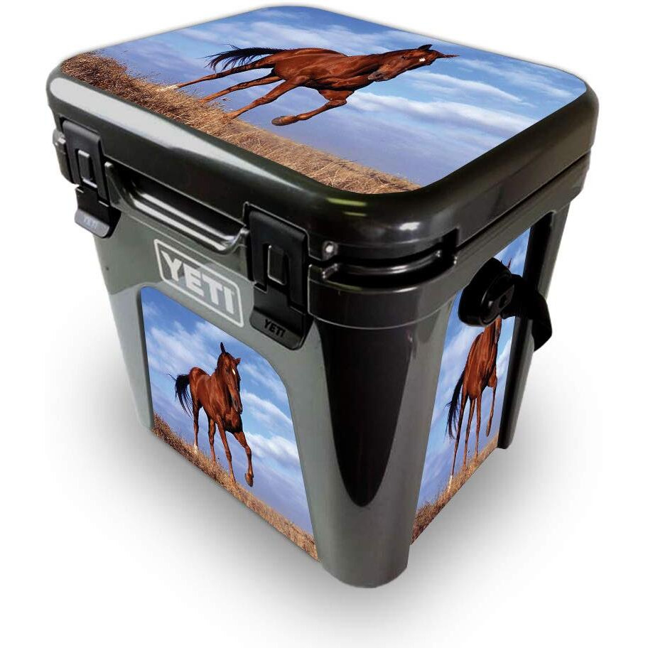 MightySkins YEROAD24-Horse Skin for Yeti Roadie 24 Hard cooler - Horse