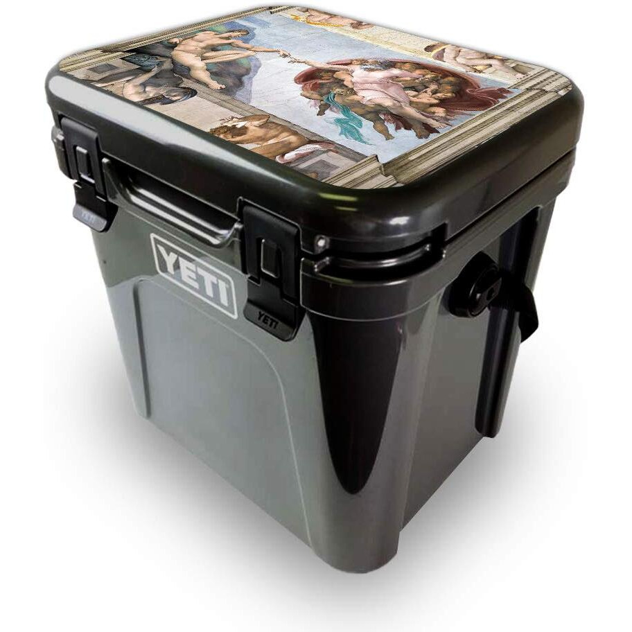 MightySkins YEROA24LID-creation Of Adam Skin for Yeti Roadie 24 Hard cooler Lid - creation of Adam