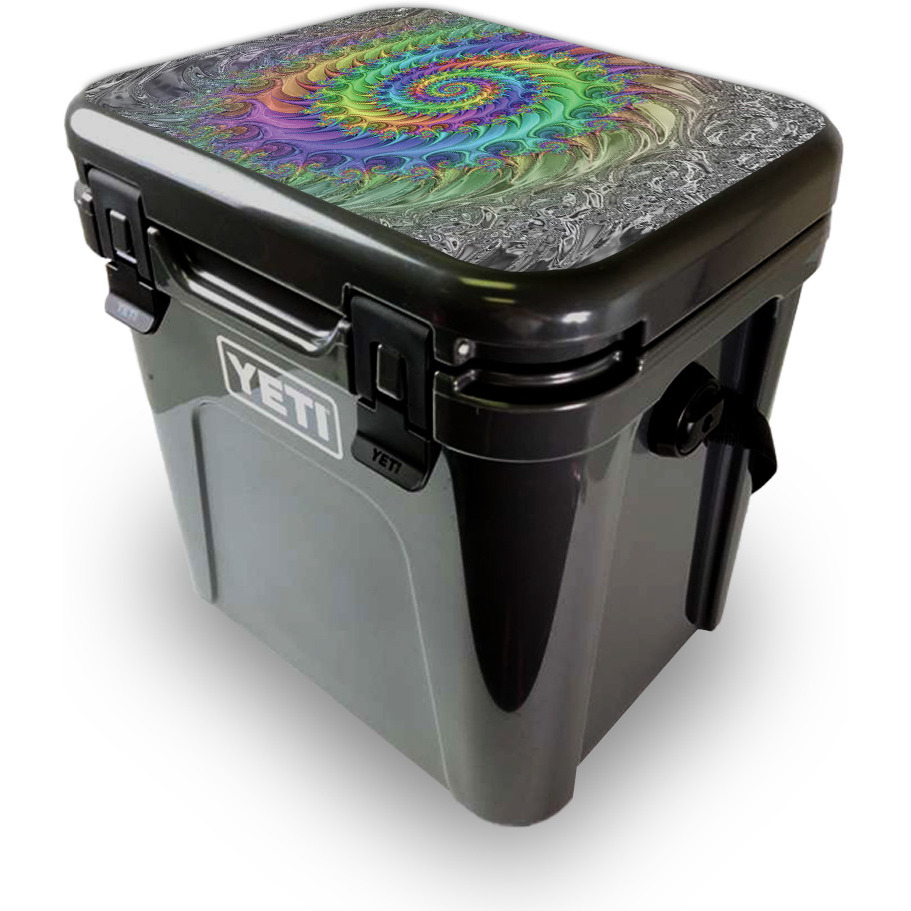 MightySkins YEROA24LID-Tripping Skin for Yeti Roadie 24 Hard cooler Lid - Tripping