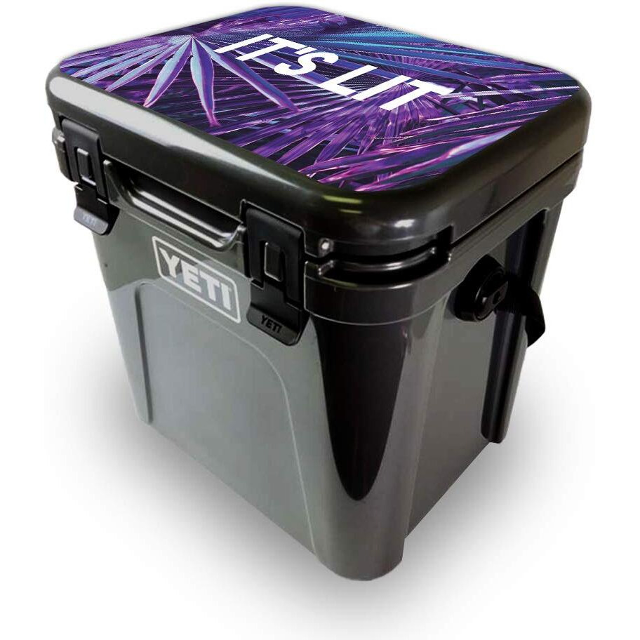 MightySkins YEROA24LID-Its Lit Skin for Yeti Roadie 24 Hard cooler Lid - Its Lit