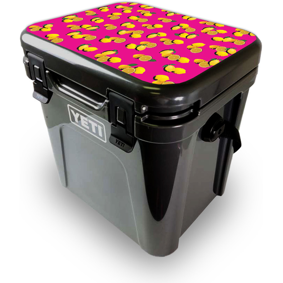MightySkins YEROA24LID-Make Lemonade Skin for Yeti Roadie 24 Hard cooler Lid - Make Lemonade