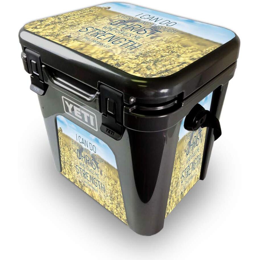 MightySkins YEROAD24-Through christ Skin for Yeti Roadie 24 Hard cooler - Through christ