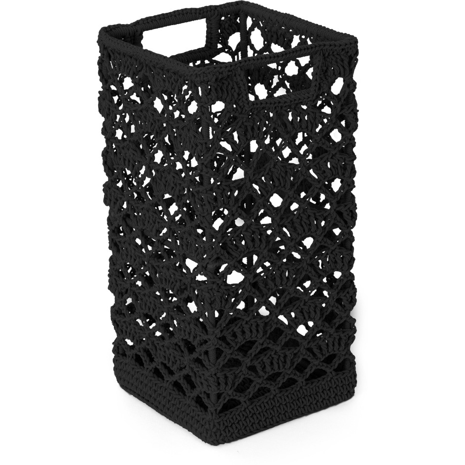 Heritage Lace MC-1125GY Mode Crochet Basket  Gray - 9 x 5.5 x 5.5 in.