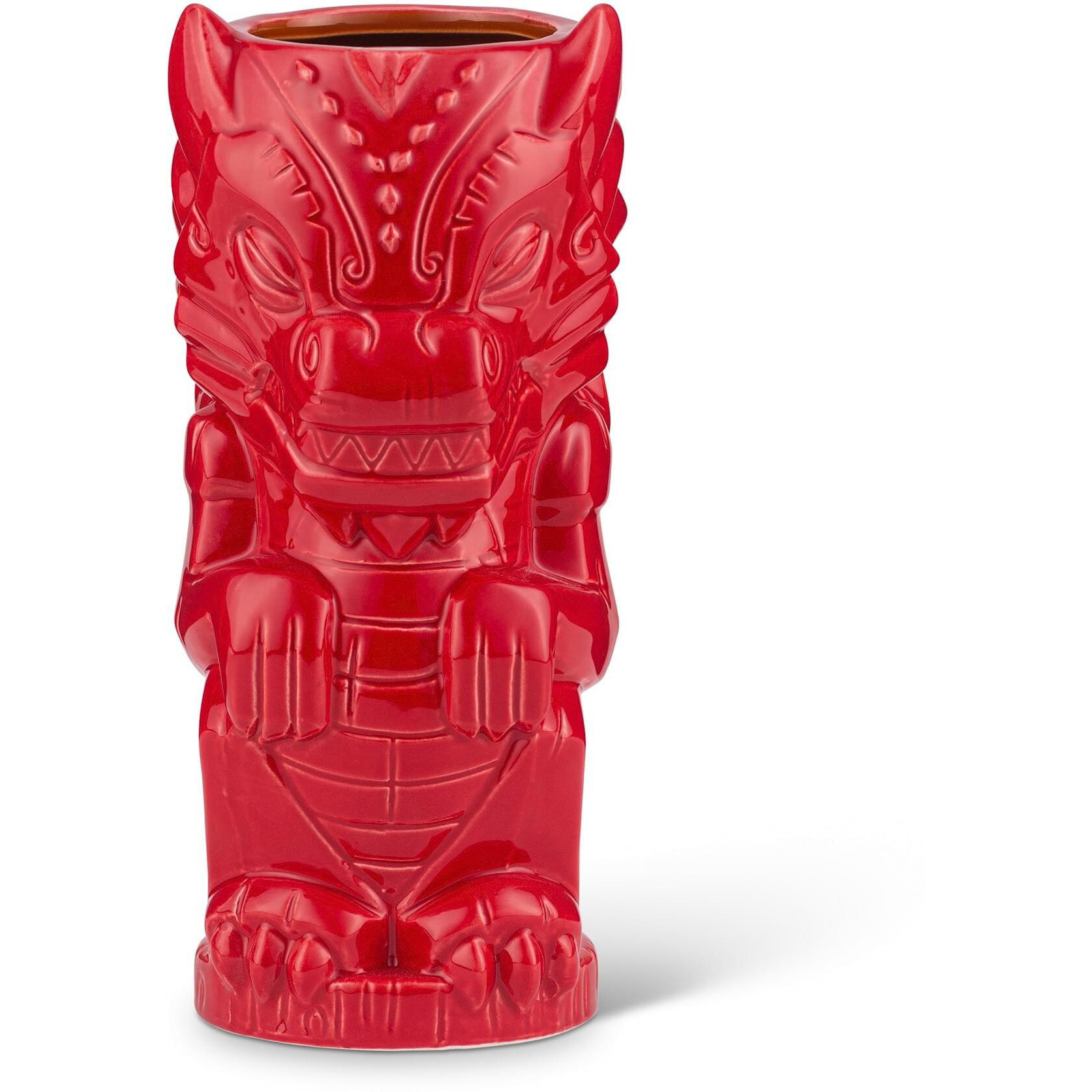 geeki Tikis Red Dragon Fantasy Mug  ceramic Tiki Style cup  Holds 17 Ounces
